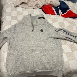 Carhartt Heather Gray Pullover Hoodie